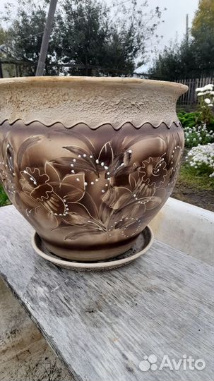 Горшок кашпо керамический