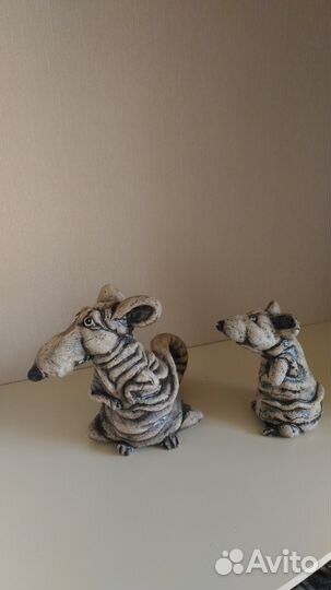 Фигурки садовые Мыши 2шт