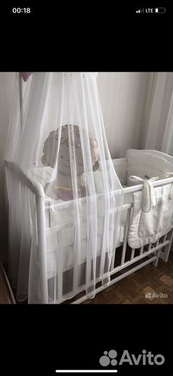 Бортики в детскую кроватку для девочки