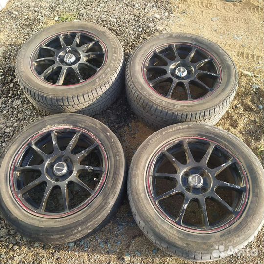 Продам литые диски вместе с резиной