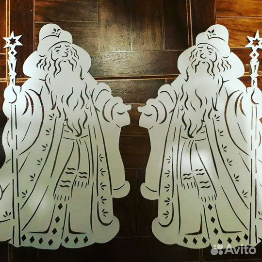 Снежинки бумажные