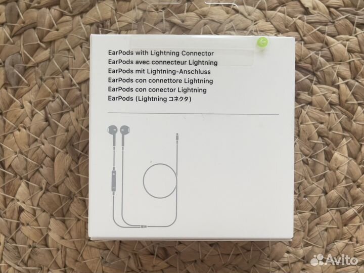 Наушники проводные apple earpods lightning