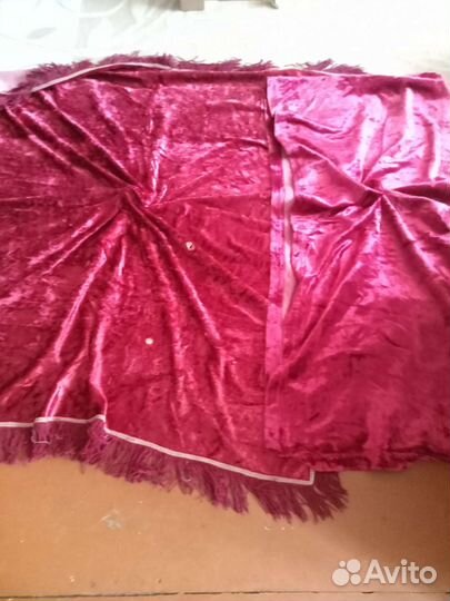 Скатерть и покрывало плюш на х/б основе