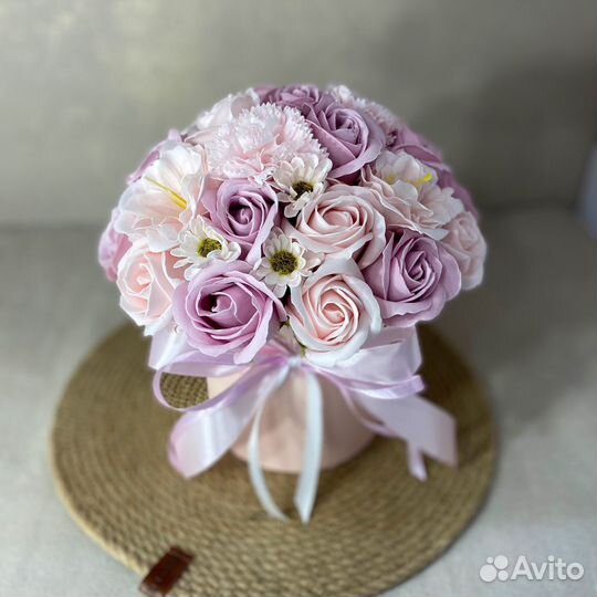 Букет из мыльных роз, мыльные букеты