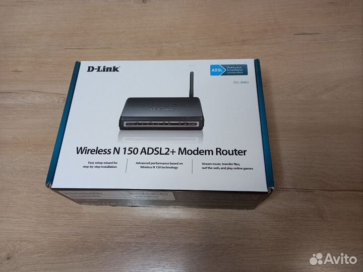 Модем WiFi Роутер D-Link Wireless N 150 adsl