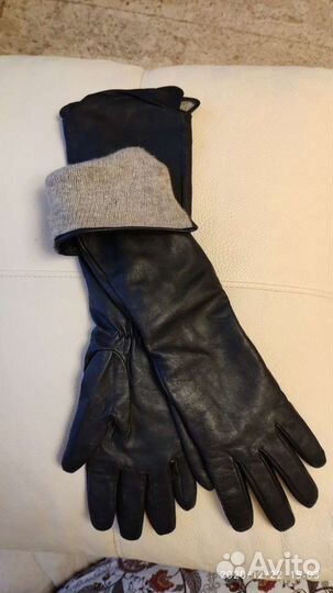 Перчатки женские кожаные