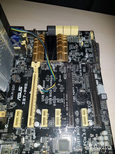 Материнская плата asus z87PRO + 4770k + память 8GB