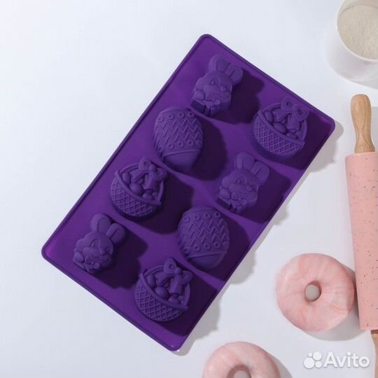 Форма силиконовая для выпечки Доляна «Пасха», 2917