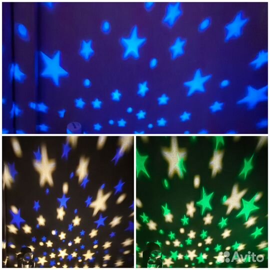 Ночник со звёздами б/у