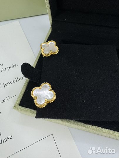 Серьги van cleef magic alhambra