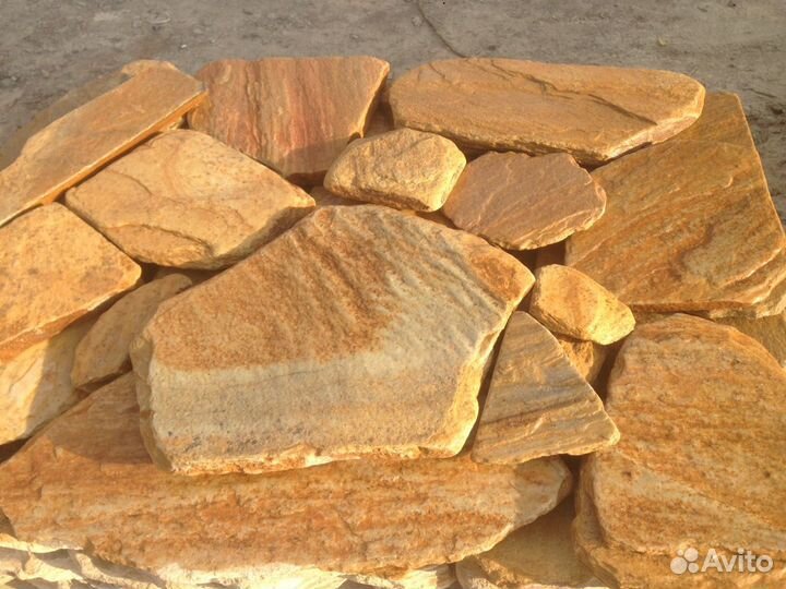 Галтованный камень, галтованный плитняк