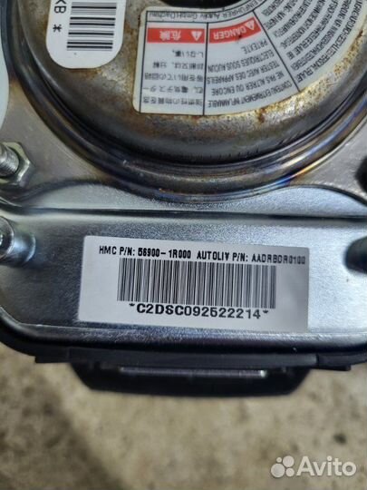 Подушка безопасности в руль Hyundai Solaris 1 G4FC