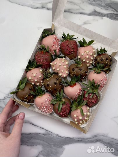 Клубника в шоколаде, клубничный набор, бокс