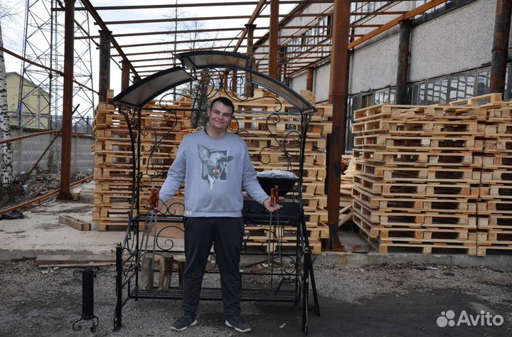 Мангал кованый с крышей