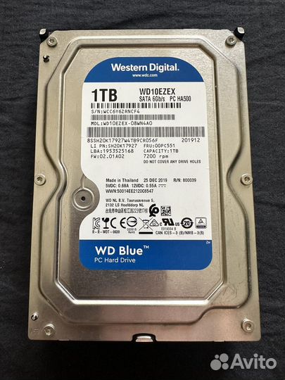 Жесткий диск 1 тб wd blue