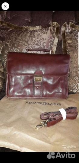 Портфель кожаный alessandr manzoni (Новый)