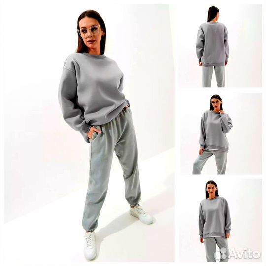 Свитшот оверсайз с начесом