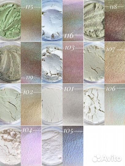 Косметические пигменты для мыловарения, макияжа