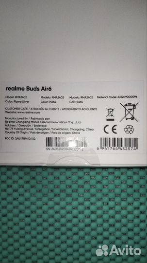 TWS Realme Buds Air 6, Air6 pro, чехол,new