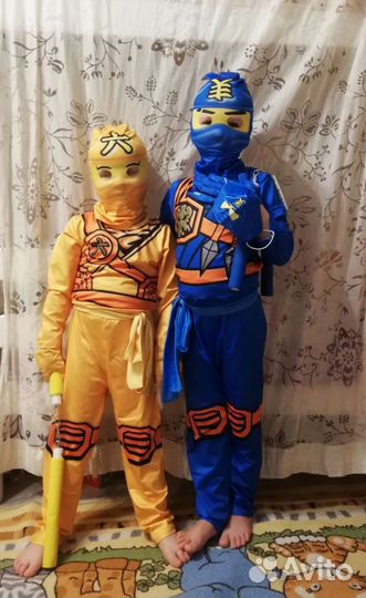 Костюмы ниндзяго, черепашки ниндзя