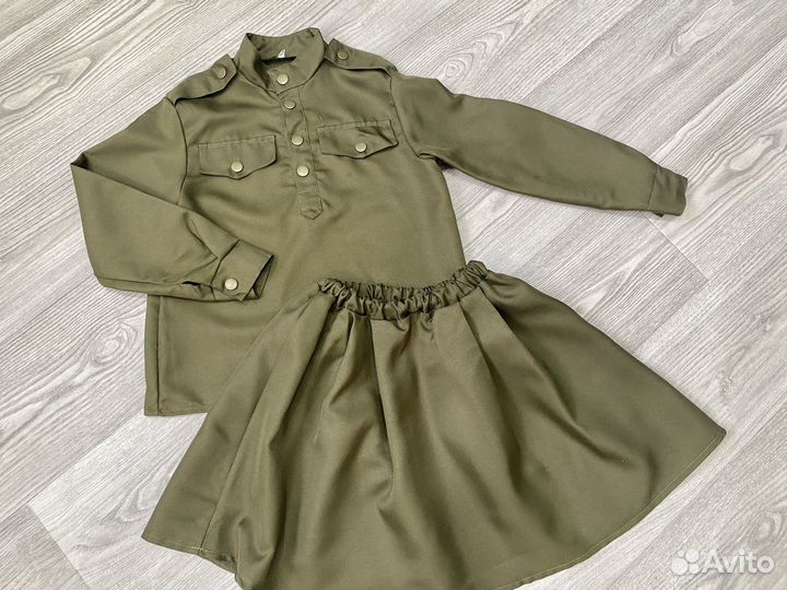 Военный костюм на девочку 6-7 лет