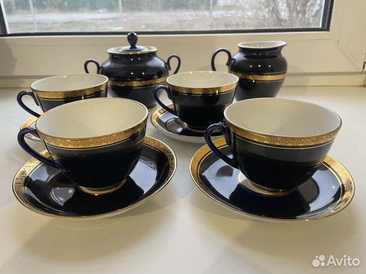 Чайный сервиз лфз кобальтовый