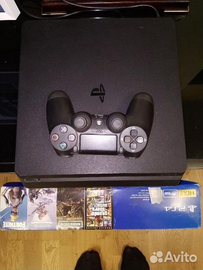 Sony ps4 slim 1tb + игры