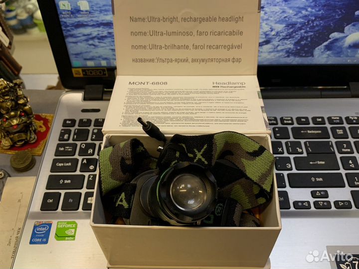 Налобные, настольные, ручные фонарики на аккумулят