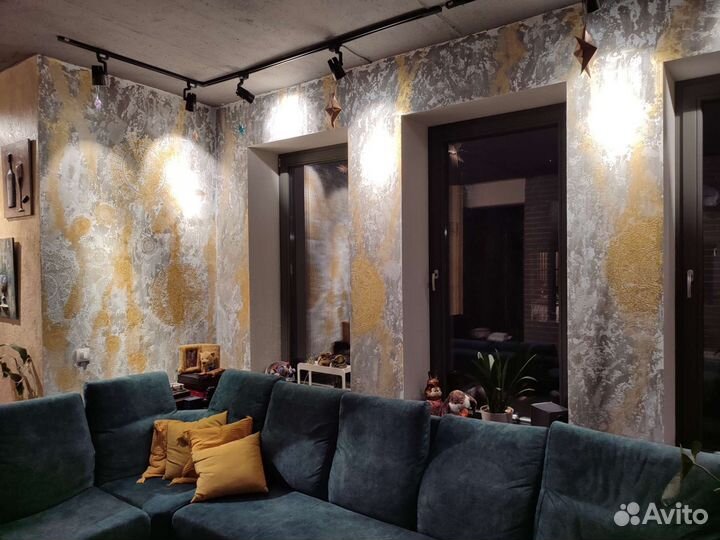 Нанесение декоративной штукатурки