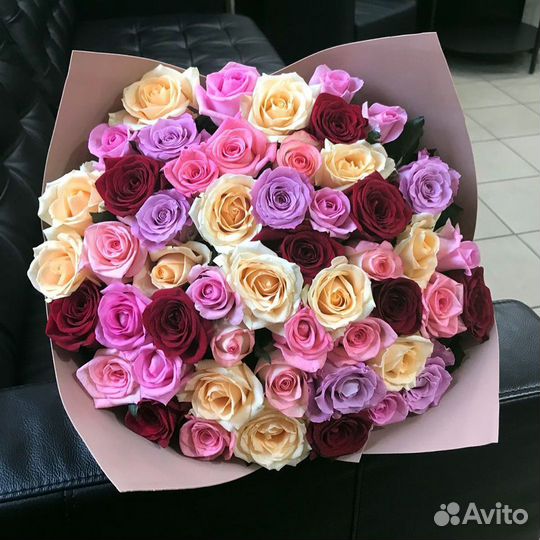 Розы Цветы Букеты 15 25 51 101 201 опт