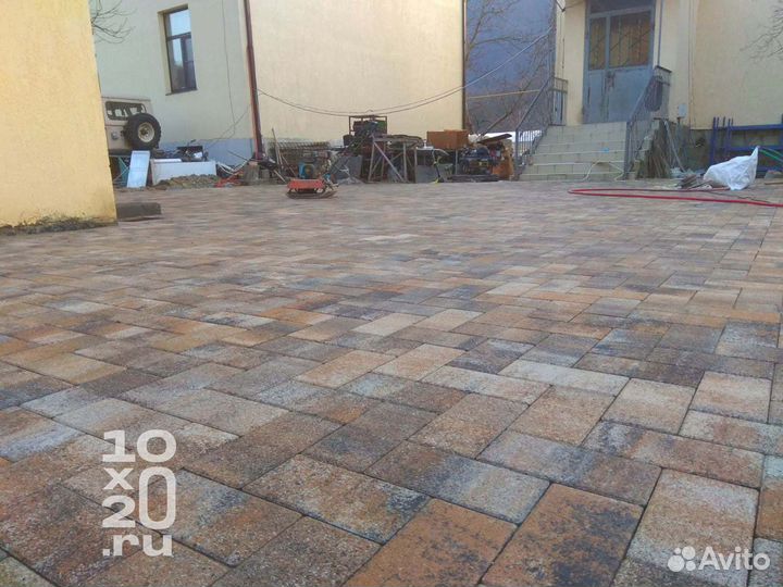 Тротуарная плитка, брусчатка, бордюры