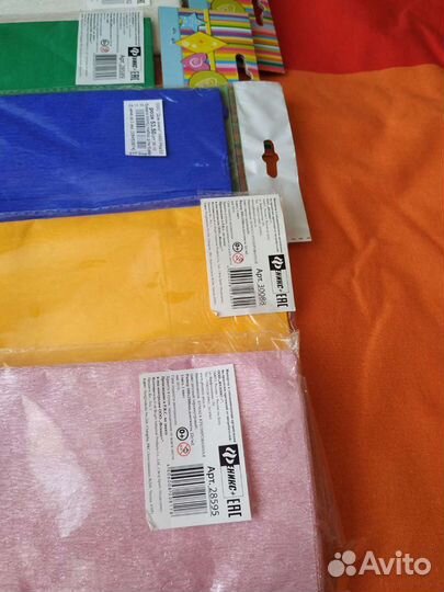 Цветная бумага новая 8 цветов