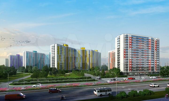 2-к. квартира, 57,5 м², 4/14 эт.