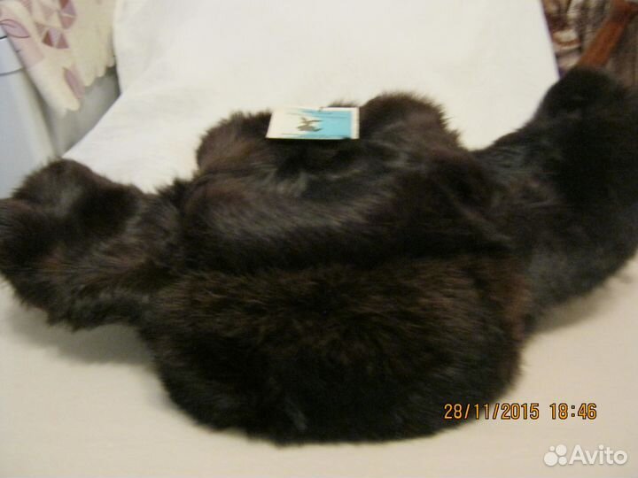 Кроличья зимняя шапка