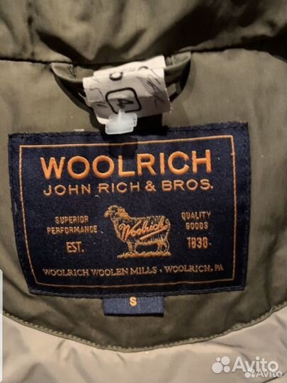 Парка женская зимняя Woolrich размер S