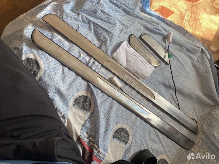 Накладки на пороги nissan juke