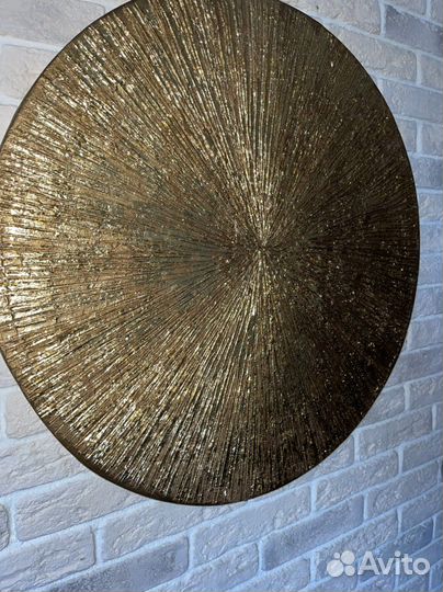 Картина панно «золотое солнце»