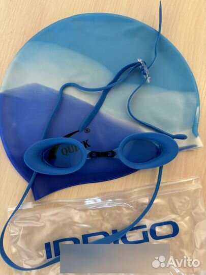 Очки для плаванья+шапочка