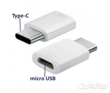 Переходник Type-C microUSB для зарядки