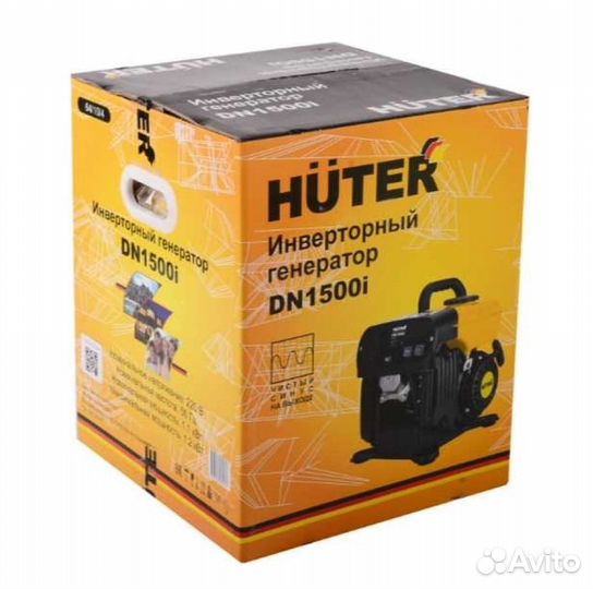 Генератор инверторный huter DN1500i 1,1 кВт