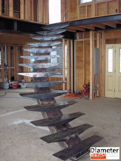 Изготовление лестницы на сварном каркасе