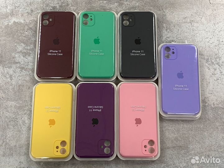 Silicone Case iPhone 11 с Защитой Камер