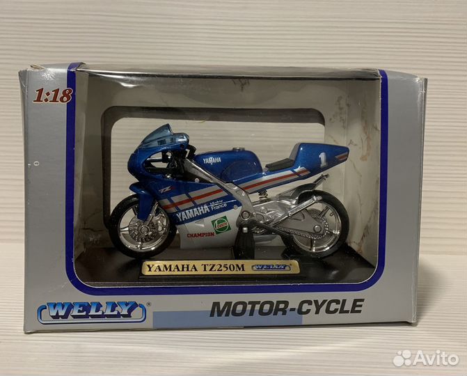 Модель мотоцикла 1 18 Yamaha TZ250M, Welly