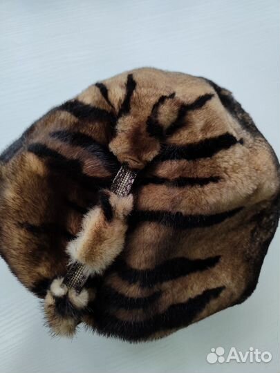 Норковый берет мягкий 56-58р