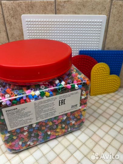 Pyssla термомозаика разные цвета