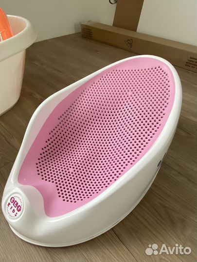Ванночка для купания, горка, круг