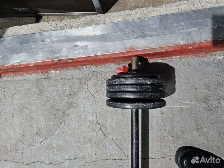 Штанга с блинами