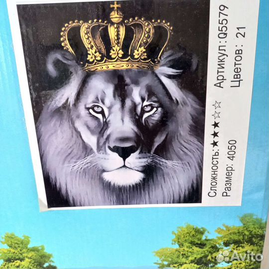 Картина по номерам Лев