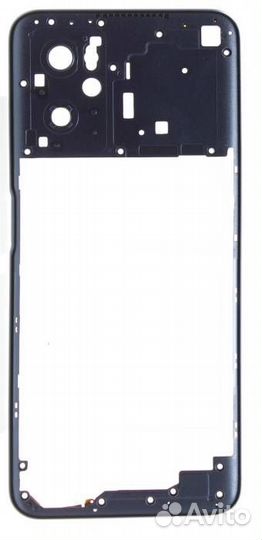 Задняя крышка для Realme 9i (RMX3491) Черная (со с