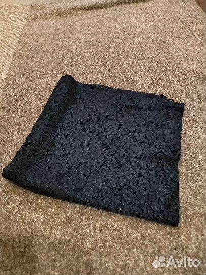 Ткань СССР гипюр черный